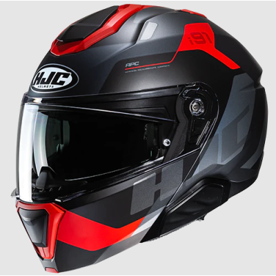 Casca modulara HJC i91 CARST BLACK/RED Casca modulara HJC i91 CARST BLACK/RED