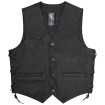 Vestă moto de piele A-PRO WILD BLACK thumb