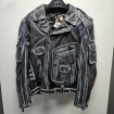 Geaca de piele CHOPPER BLACK/GREY thumb