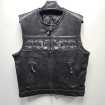 Vesta moto de piele SKULL BLACK Vesta moto de piele SKULL BLACK thumb