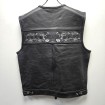 Vesta moto de piele SKULL BLACK Vesta moto de piele SKULL BLACK thumb