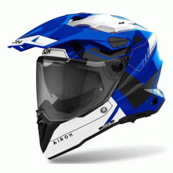 Casca AIROH COMMANDER 2 REVEAL BLUE GLOSS