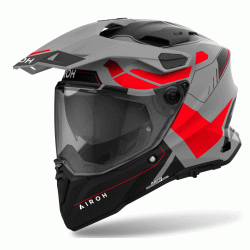 Casca AIROH COMMANDER 2 REVEAL RED FLUO MATT