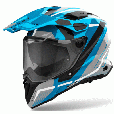 Casca AIROH COMMANDER 2 MAVICK CERULEAN BLUE