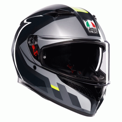 Casca AGV K3 SHADE GREY/YELLOW FLUO Casca AGV K3 SHADE GREY/YELLOW FLUO
