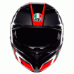 Casca AGV K3 STRIGA BLACK/GREY/RED thumb