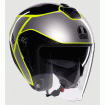 Casca pentru scuter  AGV IRIDES DAVAO BLACK/GREY/YELLOW FLUO thumb