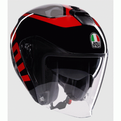 Casca pentru scuter  AGV IRIDES VALENZA MATT GREY/BLACK/RED