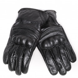 Manusi din piele BLACK BIKE BOBBER PERFORATED