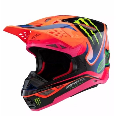 Casca motocross ALPINESTARS SM10 Deegan OR/PU/PK