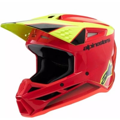 Casca motocross pentru copii ALPINESTARS SM3 FRAY RD/YL/BK