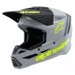 Casca motocross pentru copii ALPINESTARS SM3 RADIUM GY/BLK/YL thumb