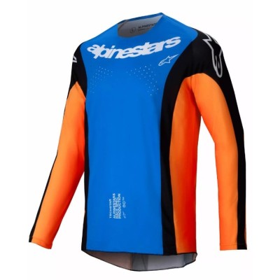 Bluza motocross  Alpinestars TECHSTAR MELT ORANGE/BLUE