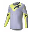 Bluza motocross  Alpinestars TECHSTAR VEIL GRAY/YELLOW thumb