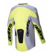 Bluza motocross  Alpinestars TECHSTAR VEIL GRAY/YELLOW thumb