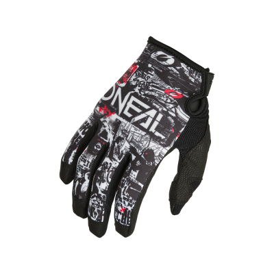 Manusi motocross O'NEAL MAYHEM ATTACK BLACK/WHITE DS V.25