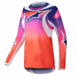 Bluza motocross pentru dame Alpinestars 4W FLUID WURX MULTI/WHITE