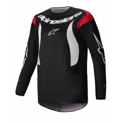 Bluza motocross Alpinestars FLUID HAUL BLACK/WHITE