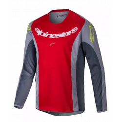 Bluza motocross pentru copii ALPINESTARS YTH RACER MELT RED/GRAY