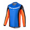 Bluza motocross pentru copii  ALPINESTARS YTH RACER MELT ORNAGE/BLUE