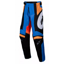 Pantaloni motocrosspentru copii Alpinestars YTH RACER MELT ORANGE/BLUE
