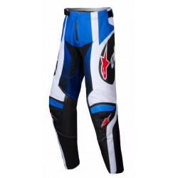 Pantaloni motocross pentru copii Alpinestars YTH RACER WURX BLUE/BLACK