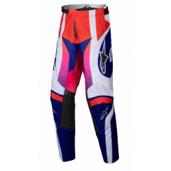 Pantaloni motocross pentru copii Alpinestars YTH RACER WURX MULTI/WHITE
