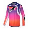 Bluza motocross pentru copii ALPINESTARS YTH RACER WURX MULTI/WHITE
