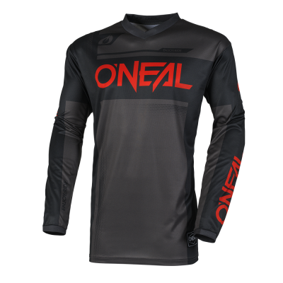 Bluza motocross pentru copii O'NEAL ELEMENT RACEWEAR BLACK/GRAY/RED V.25