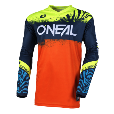 Bluza motocross  pentru copii O'NEAL ELEMENT SHOCKER BLUE/ORANGE V.25