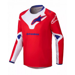 Bluza motocross pentru copii ALPINESTARS YTH RACER VEIL RED/WHITE