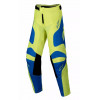 Pantaloni motocross pentru copii ALPINESTARS RACER VEIL YELLOW/BLUE