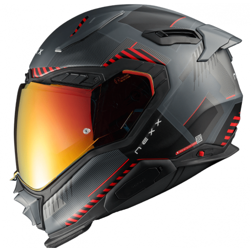 Casca NEXX X.WST3 FLUENCE GREY RED MATT