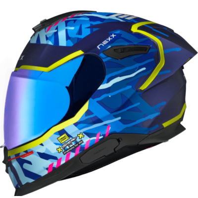 Casca NEXX Y100R URBANGRAM INDIGO BLUE MATT