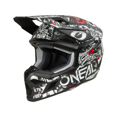 Cască motocross O'NEAL 3SERIES ATTACK BLACK/WHITE V.25