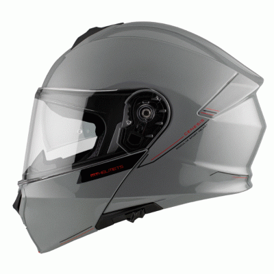 Casca flip-up MT GENESIS SOLID A12 GLOSS GREY