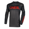 Bluza motocross O`NEAL ELEMENT RACEWEAR BLACK/GRAY/RED V.25