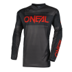 Bluza motocross O`NEAL ELEMENT RACEWEAR BLACK/GRAY/RED V.25 thumb