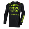 Bluza motocross O'NEAL ELEMENT STATIC BLACK/NEON YELLOW V.25