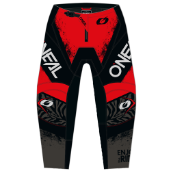 Pantaloni motocross O'NEAL ELEMENT SHOCKER BLACK/RED V.25 Pantaloni motocross O'NEAL ELEMENT SHOCKER BLACK/RED V.25