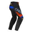 Pantaloni motocross O'NEAL ELEMENT SHOCKER BLACK/ORANGE V.25 thumb