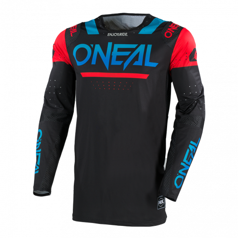 Bluza motocross O'NEAL PRODIGY FIVE FOUR BLACK/BLUE V.25 Bluza motocross O'NEAL PRODIGY FIVE FOUR BLACK/BLUE V.25