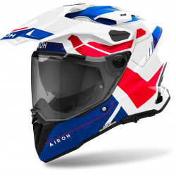 Casca AIROH COMMANDER 2 REVEAL BLUE/RED