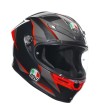 Casca AGV K6 S E2206 SLASHCUT BLACK/GREY/RED thumb