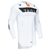 Bluza motocross THOR SPORTMODE ROUGE WHITE/ORANGE thumb
