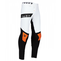 Pantaloni motocross THOR SPORTMODE ROUGE WHITE/ORANGE