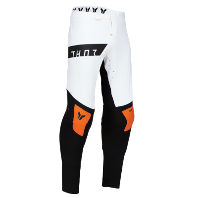 Pantaloni motocross THOR SPORTMODE ROUGE WHITE/ORANGE