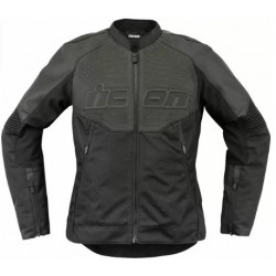 Geaca moto pentru femei ICON Women's Overlord3 CELeather BLACK Geaca moto pentru femei ICON Women's Overlord3 CELeather BLACK