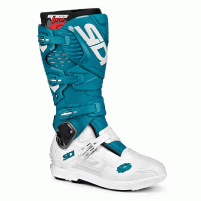 Cizme motocross SIDI CROSSFIRE 3 SRS WHITE/PETROL