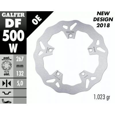 Disc frana fata Galfer WAVE FIXED  DISC WAVE FIXED DF500W